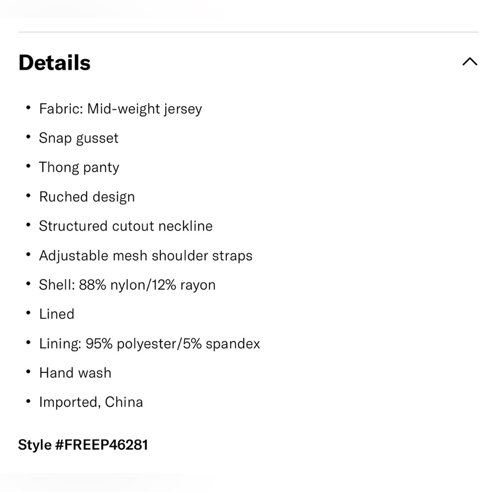 Free People double take thong bodysuit - Picture 4 of 6